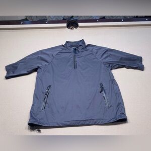 Walter Hagen Charcoal Hydraproof Windbreaker Golf Short Sleeve Jacket